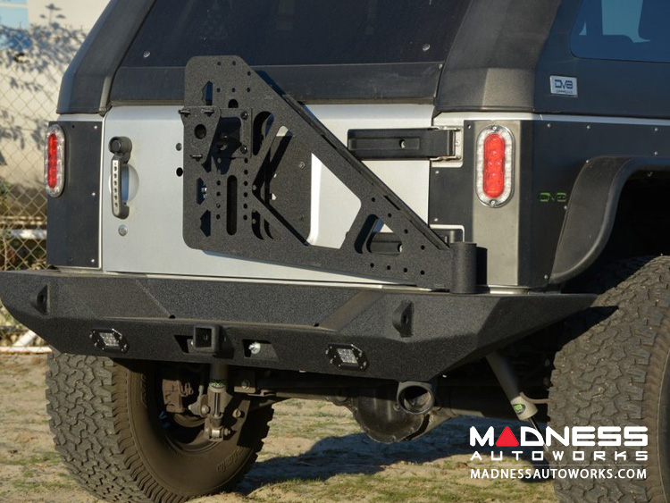 Jeep Wrangler JK Tire Carrier - Black - (ADD ON FOR RS-10 & 11) 